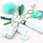 9pcs Women's Self Defense Personal Alarms Keychain