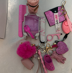 Self Defense Key-chain Set For Women Safety Key-chain Full Set With Personal Alarm, Knife Key-chain Accessories Birthday Gifts For Mom Women Girls Casual Halloween